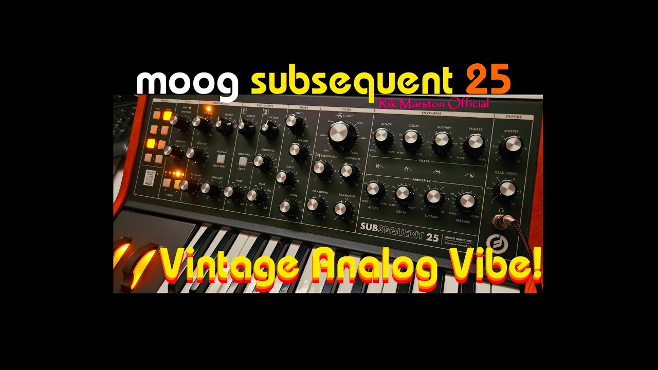Moog Subsequent 25 Vintage Analog Vibe! Synthesizer Minimoog Rik Marston