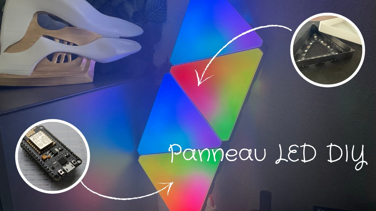 Panneaux LED RGB en impression 3D