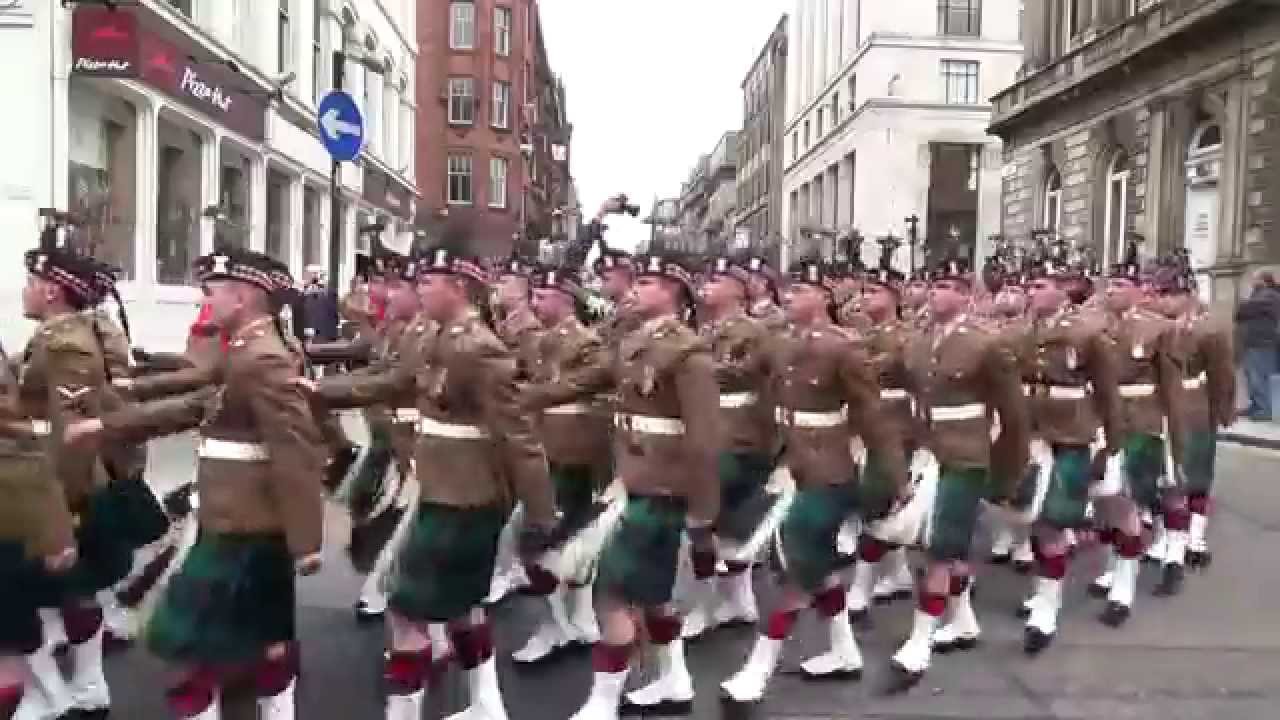 2 Scots - The Royal Highland Fusiliers parade Glasgow 2013