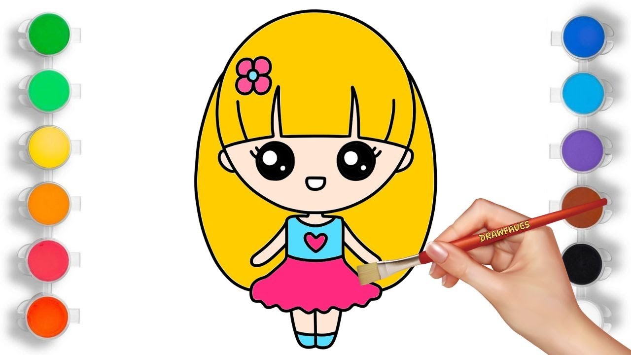 How to Draw a Cute Girl | Easy Drawing Tutorial for Kids