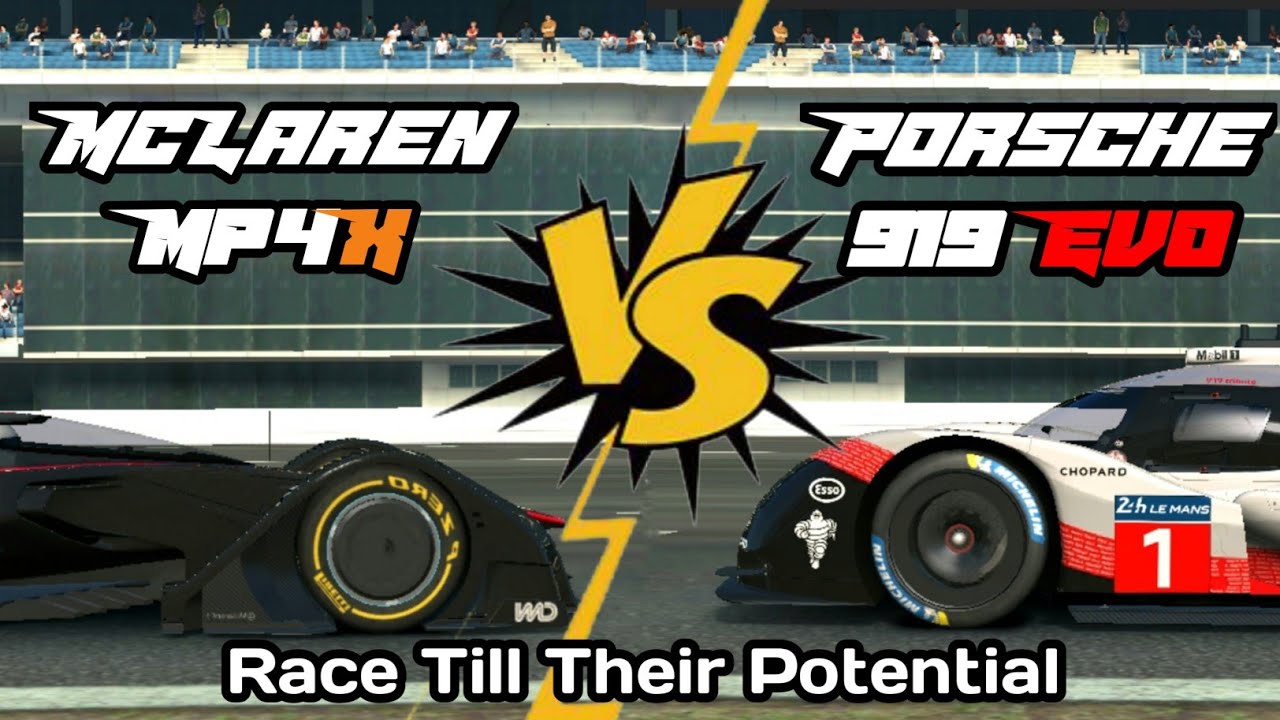 Real Racing 3 McLaren MP4-X Vs Porsche 919 Hybrid Evo | Race Till Their Potential At Monza