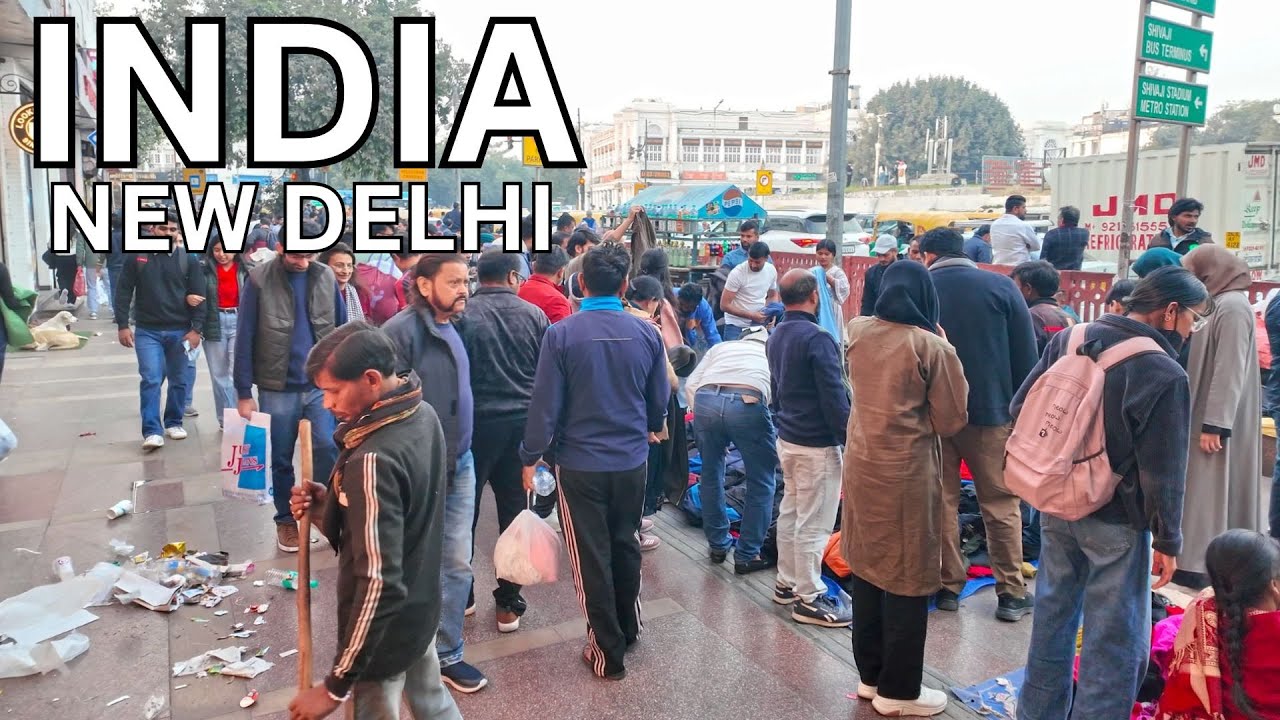 Это Нью-Дели, Коннот-Плейс 2025 🇮🇳 &mdash; столица Индии (пешеходная экскурсия в формате 4K)