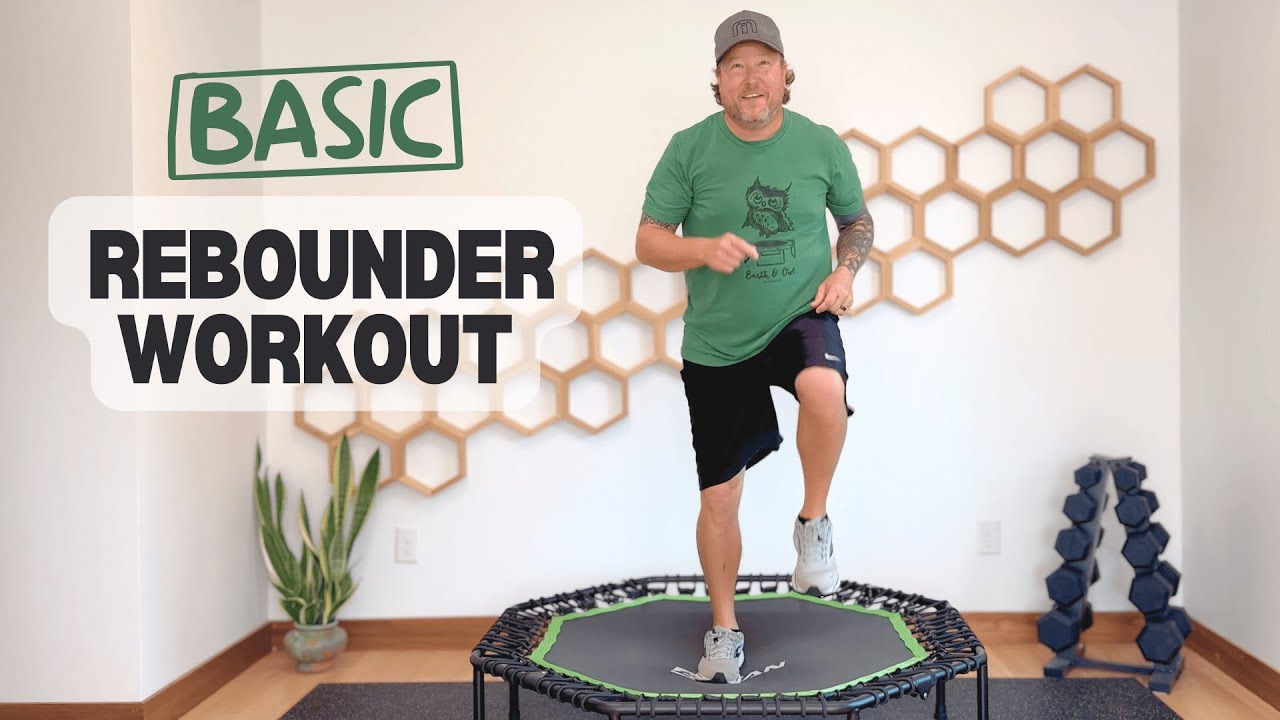 Clumsy to Confident: 15 Minute Beginner Mini Trampoline Rebounder Workout | 110-115bpm