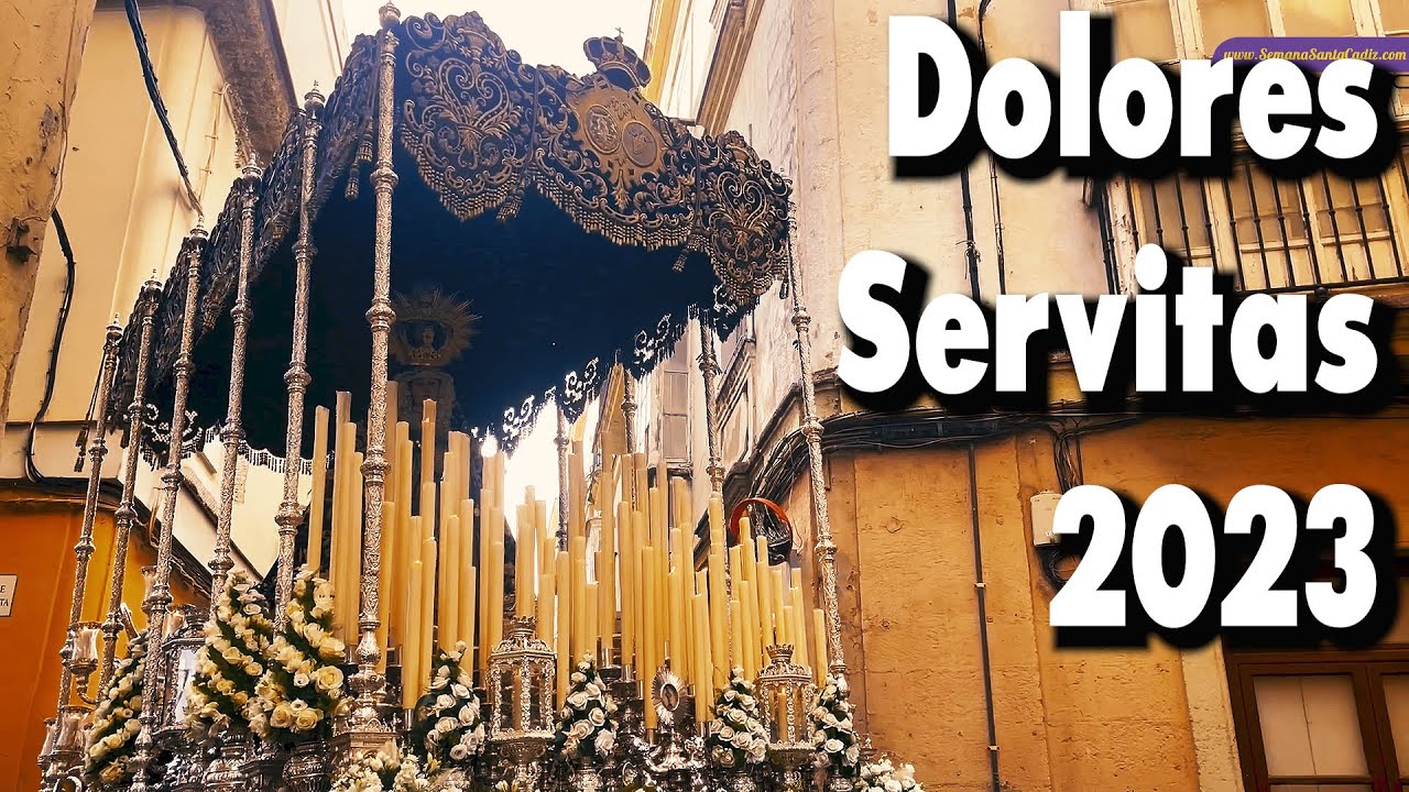 SALIDA DOLORES SERVITAS: Marchas Ecce Homo y Amarguras | Semana Santa Cádiz 2023