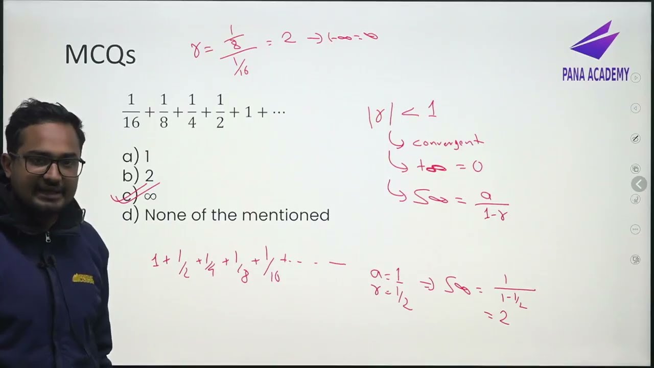 Sequence and Series Some MCQs / IOE / MSc