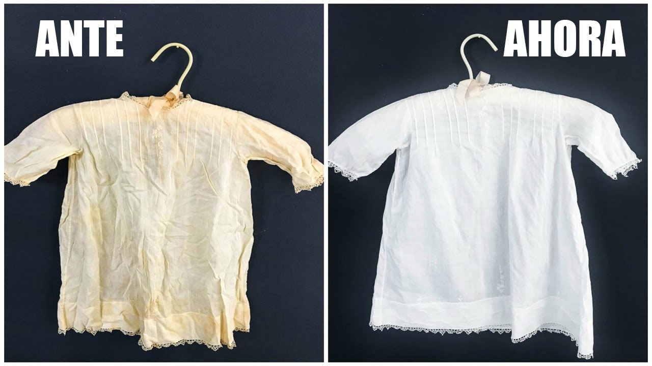 Cómo blanquear la ropa amarillenta