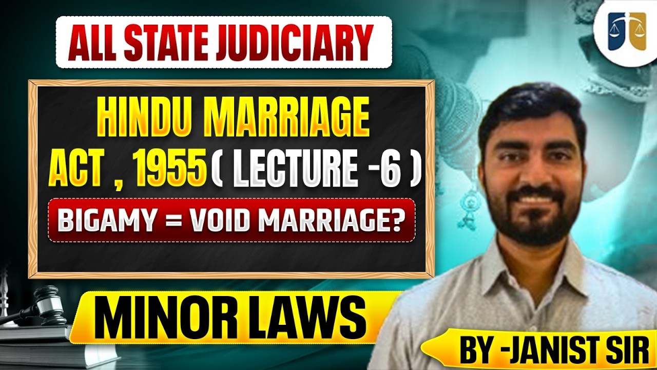 Section 5 Bigamy, Void & Voidable Marriage | Hindu Marriage Act Explained | Lec. 6