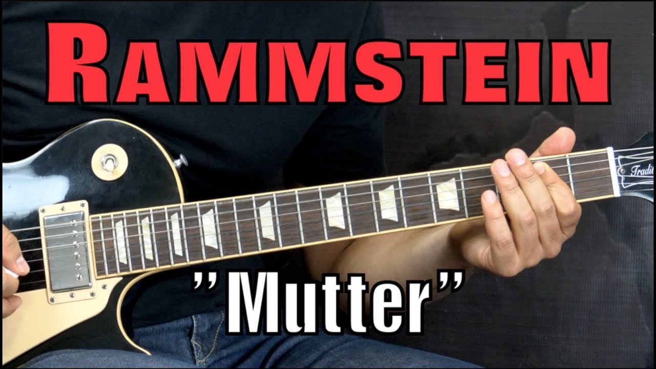 Rammstein - Mutter - Metal Guitar Lesson (w/Tabs)