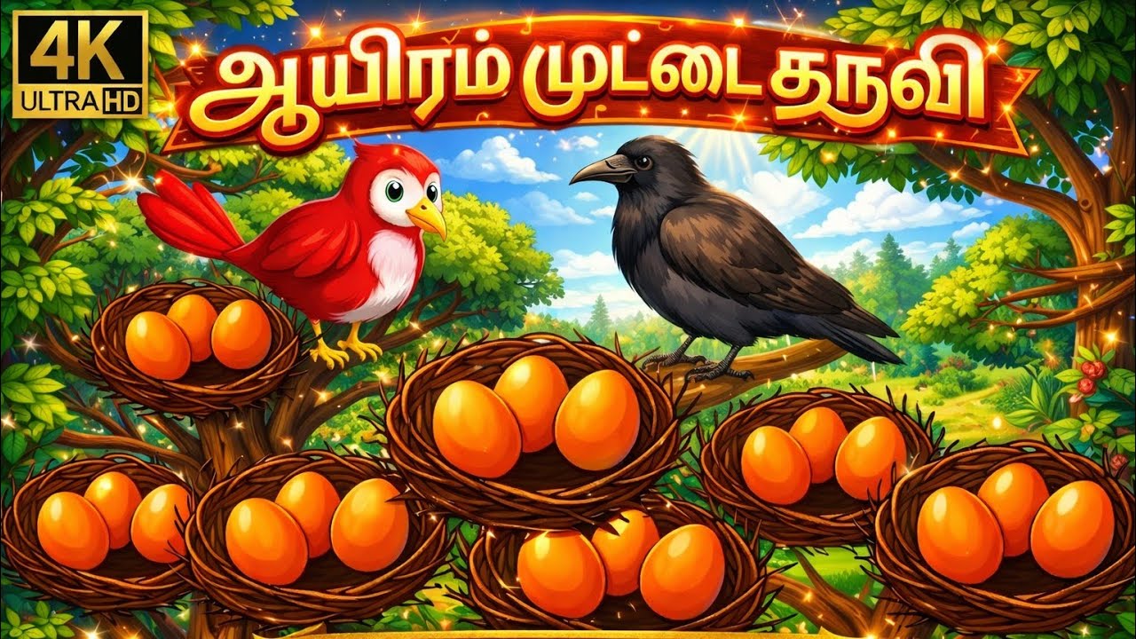 ஆயிரம் முட்டை குருவியின் சாமர்த்தியம்...tamil stories.. moral tamil stories..