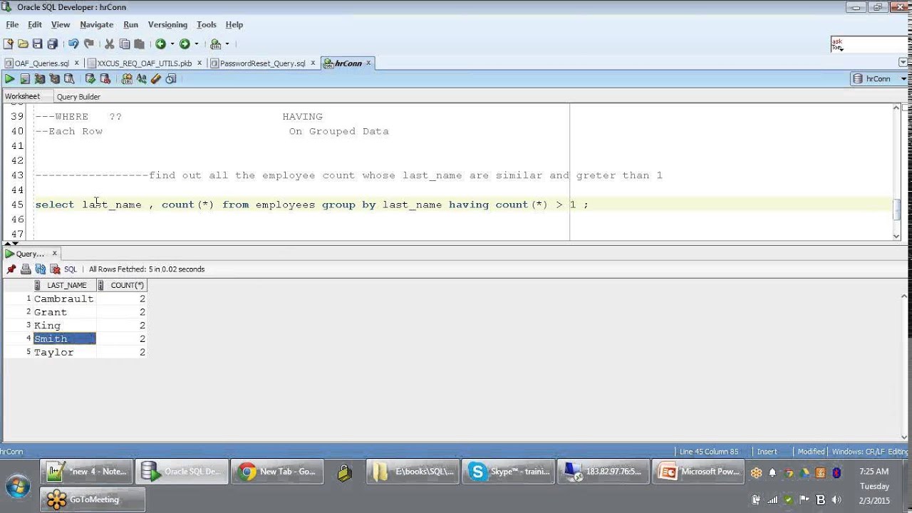 SQL Group By Clause