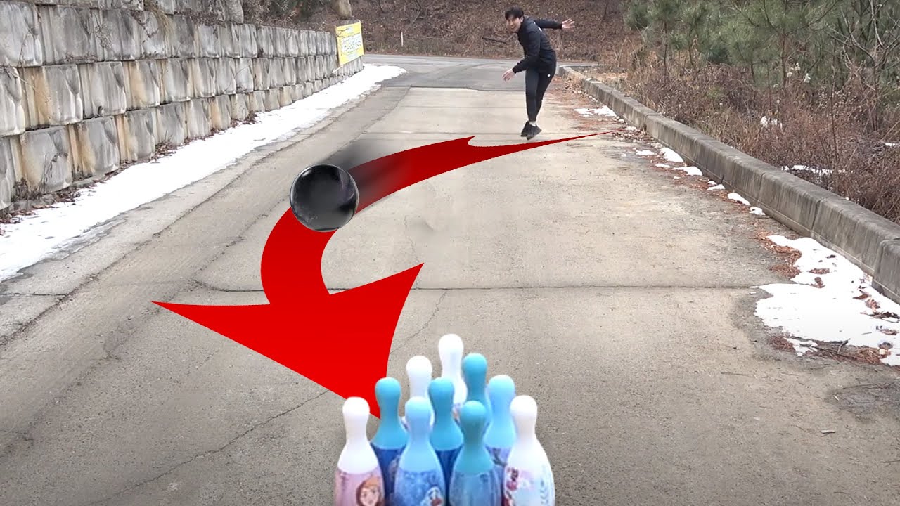 SUB)길바닥에서 스핀이 얼마나 걸릴까? 스트릿 볼링