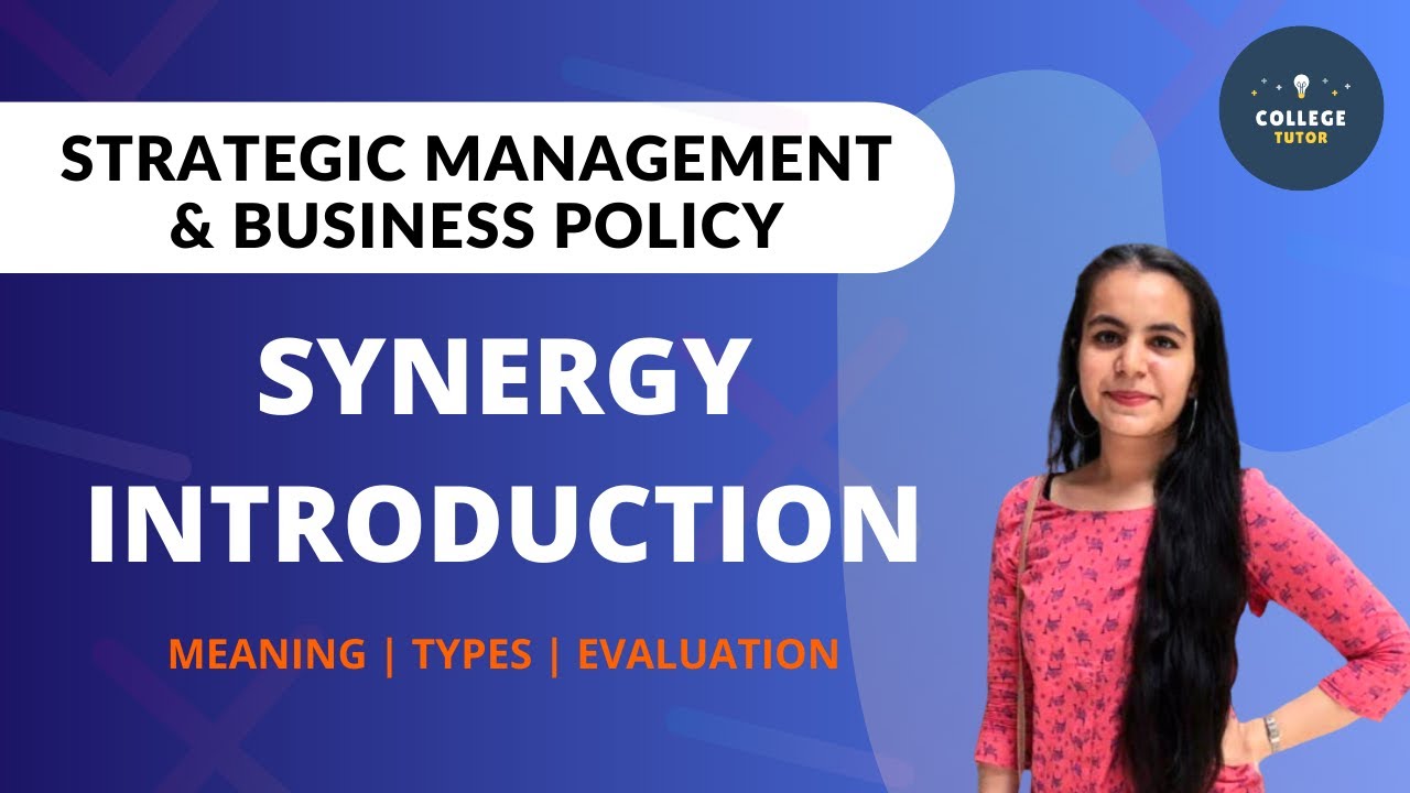 Introduction to Synergy | Meaning | Evaluation of Synergy | Types of Synergy | Synergy क्या होती है