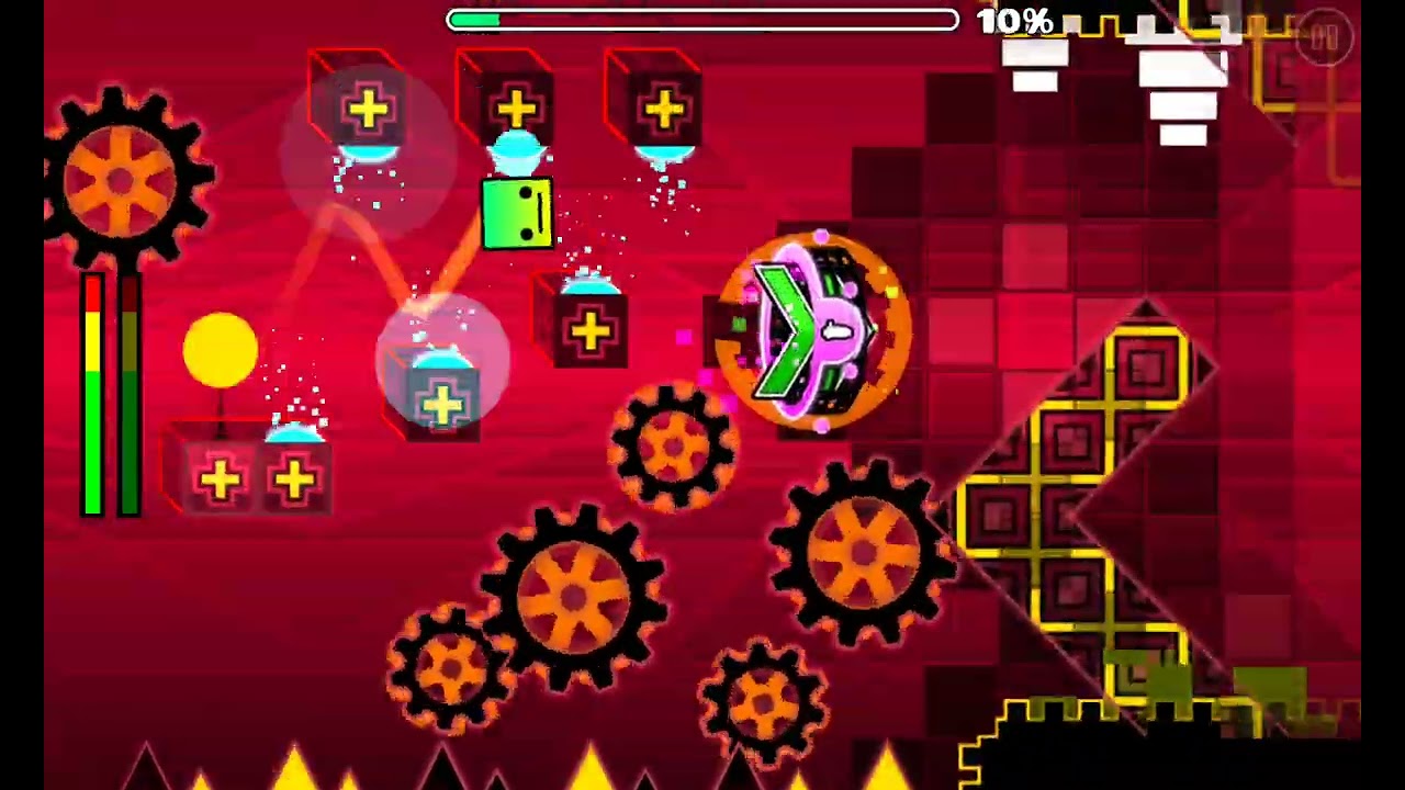 Day 1 of trying to verify nine circles as my first demon (mobile) Geometry dash 