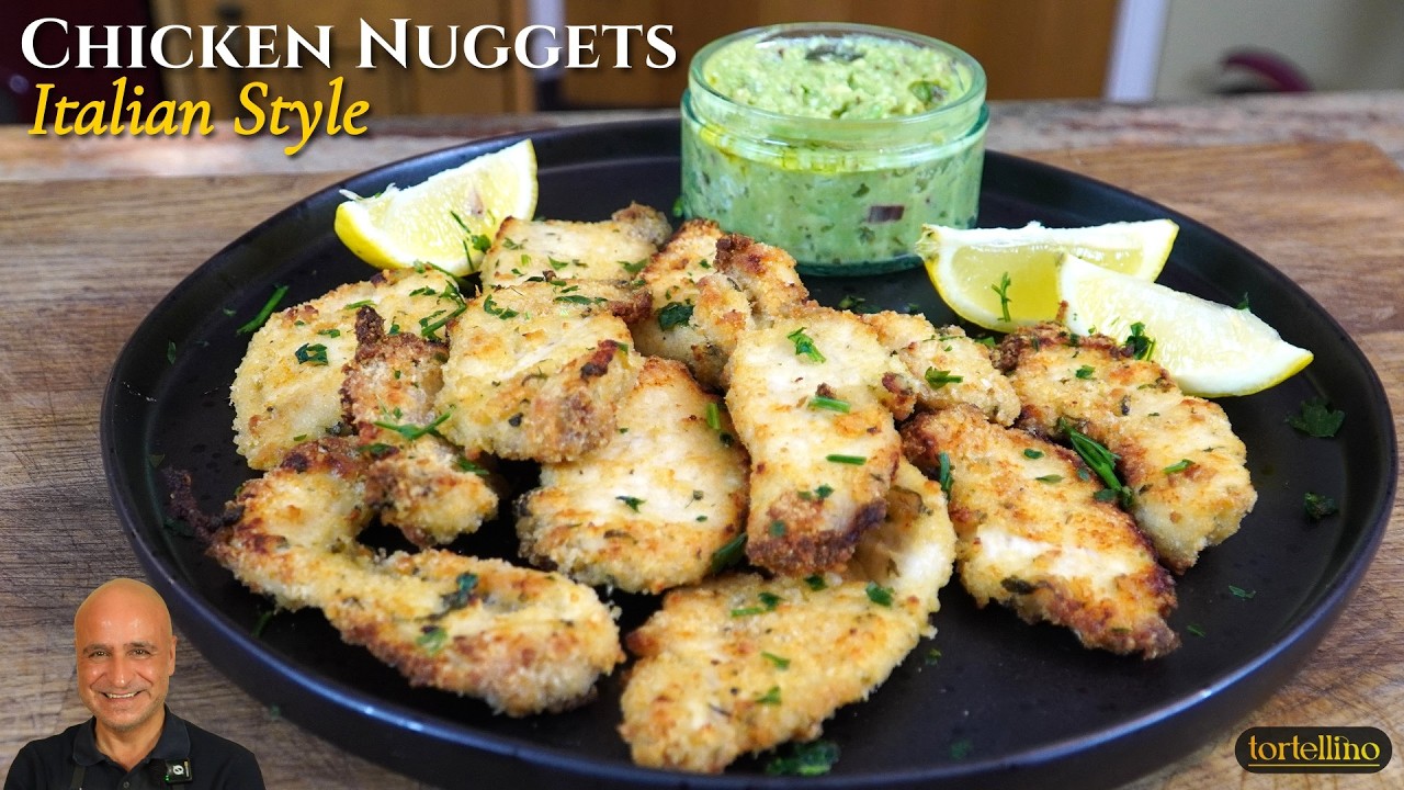 Homemade Italian Chicken Nuggets | Baked, Not Fried