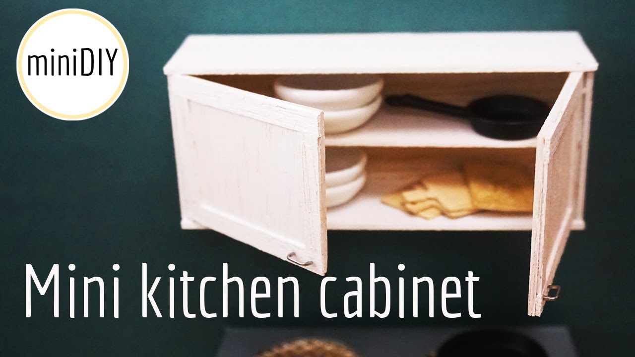 Miniature Kitchen Cabinet // DIY Dollhouse - miniDIY