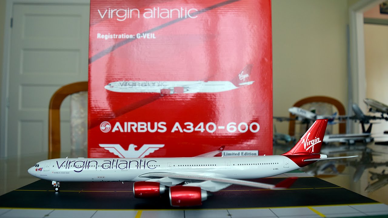 Eagle 1:200 Virgin Atlantic A340-600 Unboxing and Review