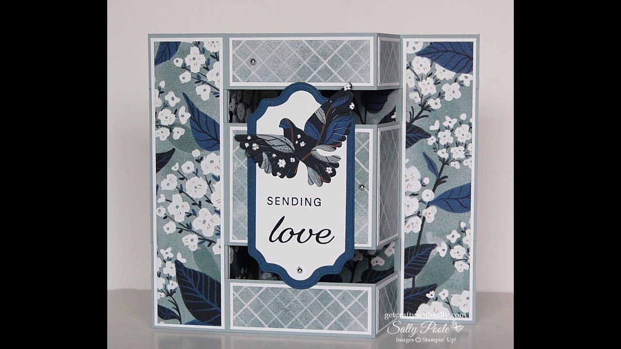 Slatted Z-Fold Card Featuring Stampin' Up! PEACE ON EARTH Bundle!