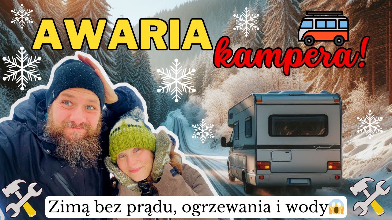 #56 Bez prądu, wody i ogrzewania🥶Kopci się pod maską🫣Pierwszy zimowy wyjazd pełen niespodzianek!
