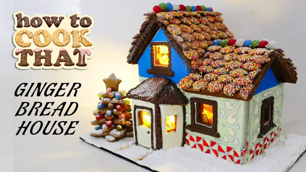 GINGERBREAD HOUSE RECIPE How To Cook That Ann Reardon