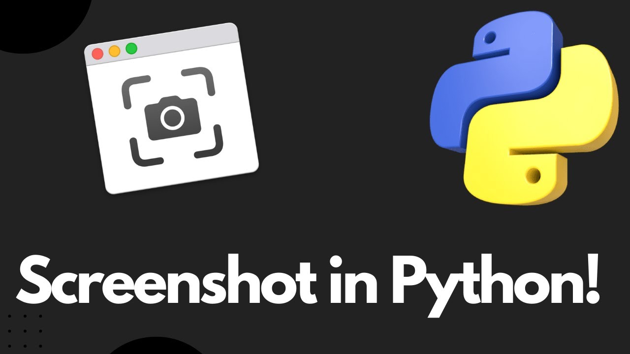 Develop a Simple Screenshot Application in Python! |#python #coding