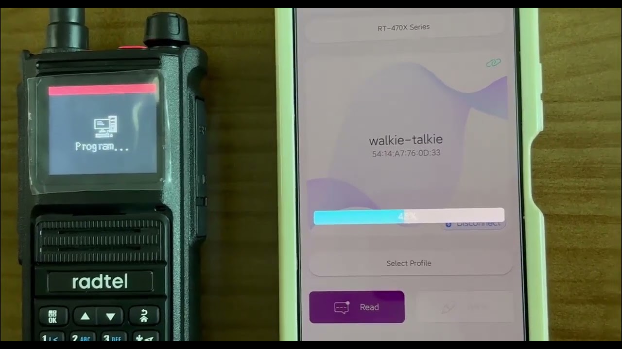 Radtel RT-470X Bluetooth Version programmed by App