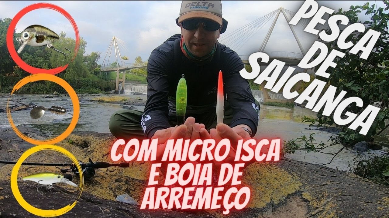 PESCA de SAICANGA com MICRO ISCA e BOIA de ARREMESSO @TrairasDoVale  #saicanga #tajabeco