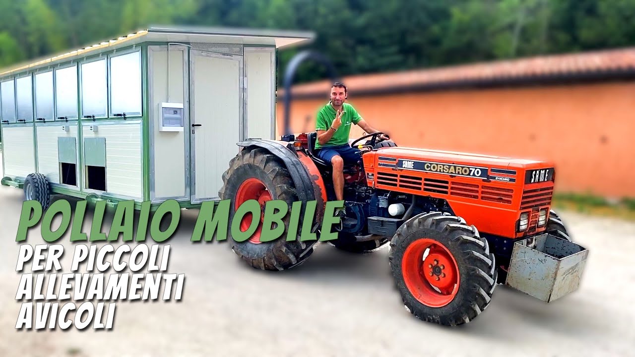 POLLAIO MOBILE per l'allevamento di galline ovaiole