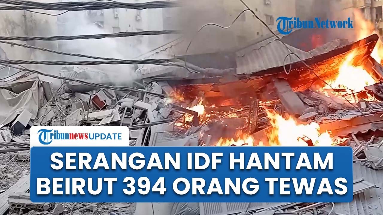 Serangan Udara Israel Hancurkan Infrastruktur di Beirut, 394 Korban Tewas dan 1.130 Alami Luka-luka