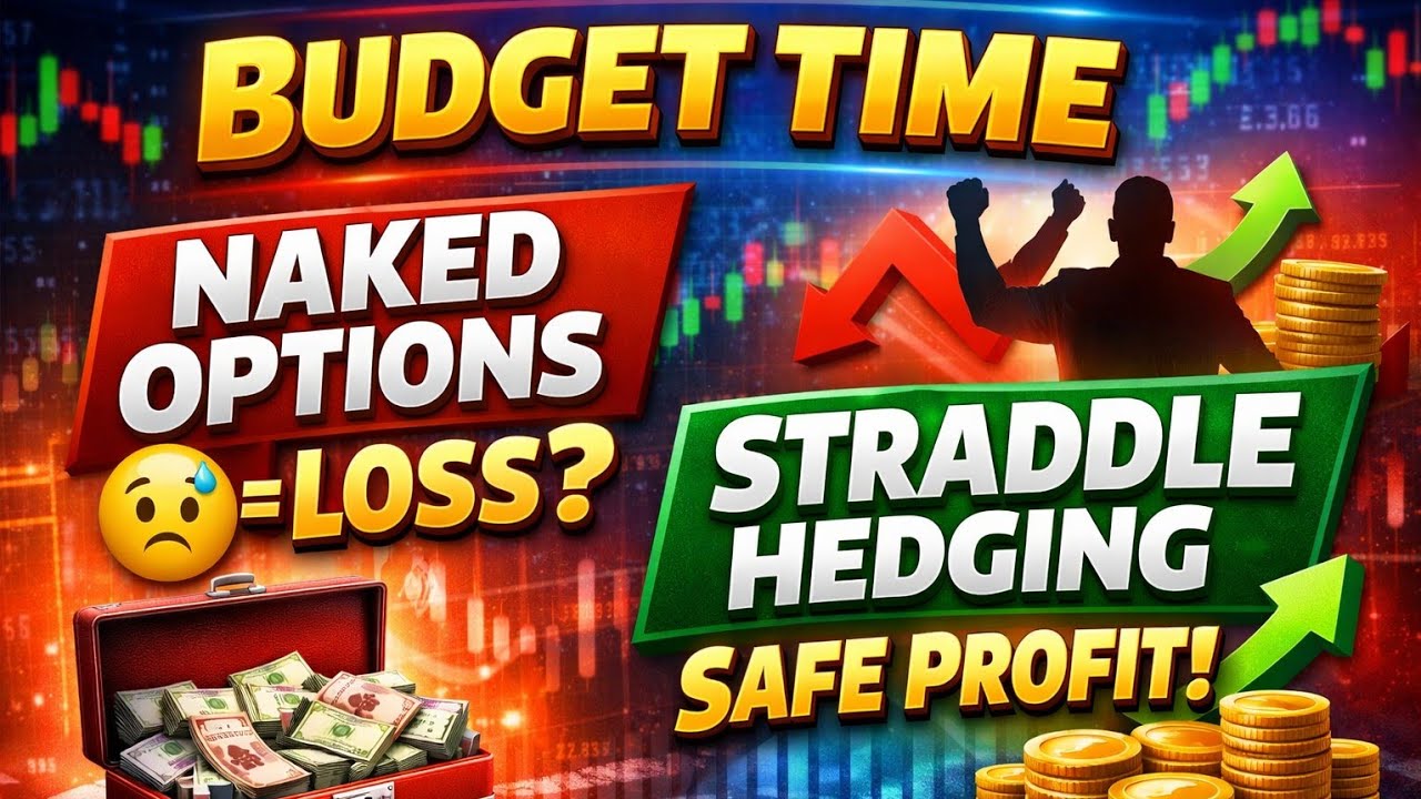 Budget Time 💸Hedging Strategy | Straddle Se Safe Trading | Avoid Naked Options Loss 💹✅📈