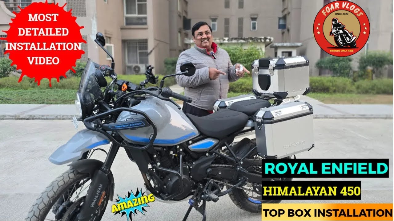 Royal Enfield Himalayan 450: Top Box Installation Guide - Boost Your Adventure 🔥🔥🔥 Vlog No 666