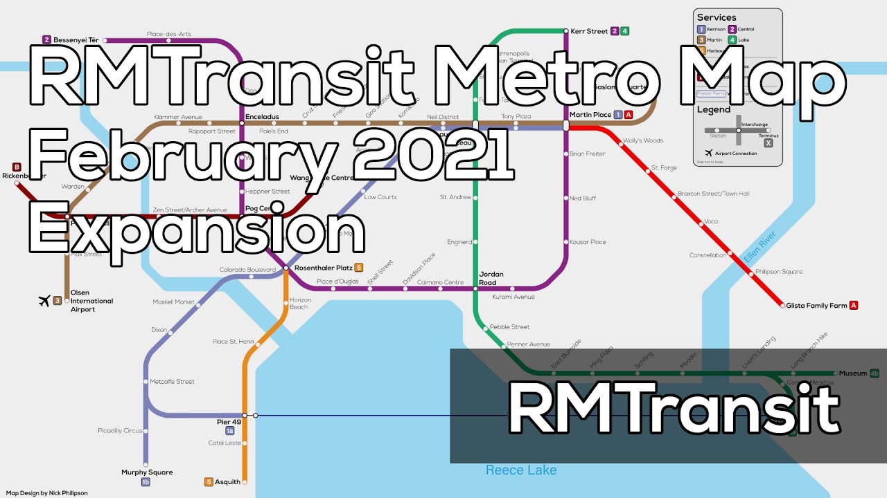 RMTransit Metro Map | February 2021 Expansion