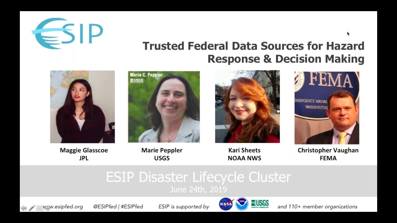 Trusted Federal Data Sources for Hazard Response & Decision Making