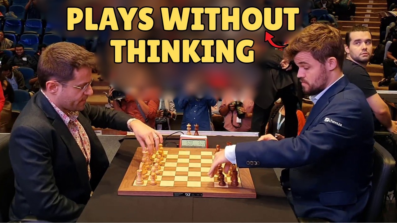 When Magnus Just Doesn't Think!  Levon Aronian vs Magnus Carlsen