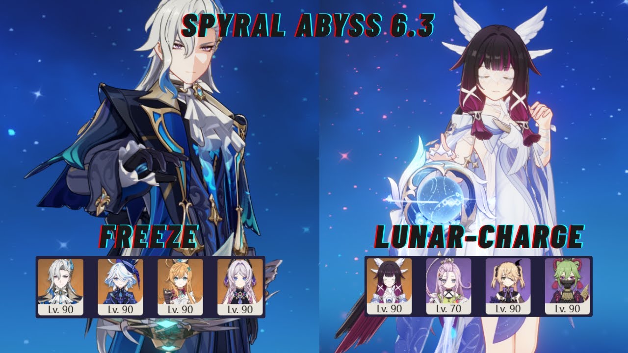 [GENSHIN IMPACT] NEUVILLETTE FREEZE & COLUMBINA DPS LUNAR-CHARGE | SPYRAL ABYSS 6.3 | LUNA IV