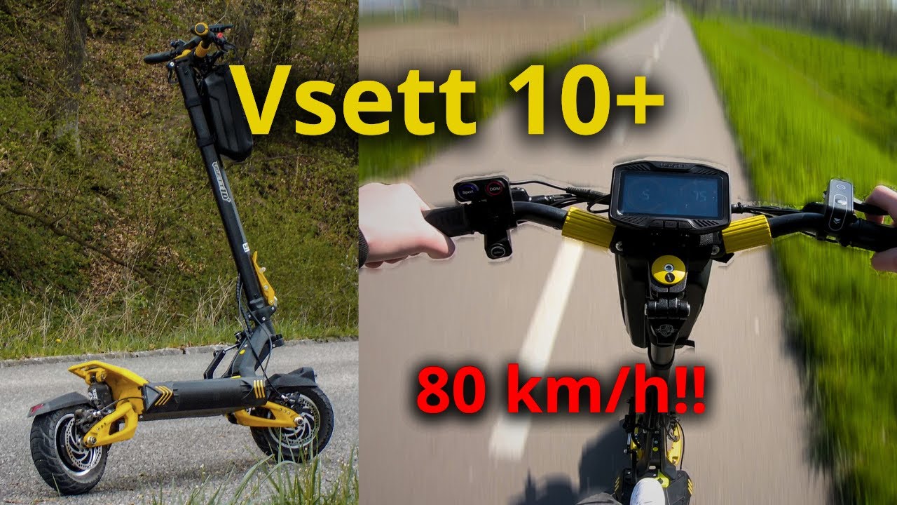 VSETT 10+ RECENZIA ŽLTÉHO ZABIJAKA **80km/h**