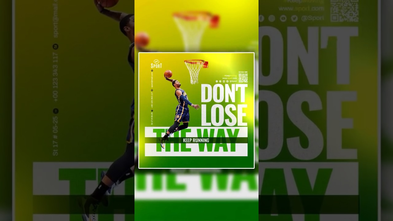 Basketball Poster Design in Photoshop