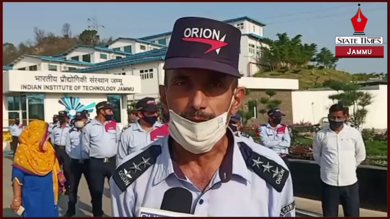 Private Company expels local security guards working in IIT Jammu from last 4 years