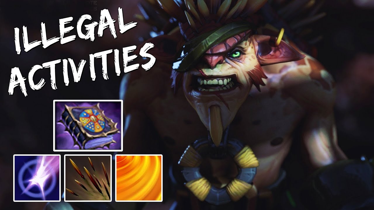 2 vs 5 SHAMING WITH ILLEGAL ACTIVITIES (Dota 2 Atomic War)