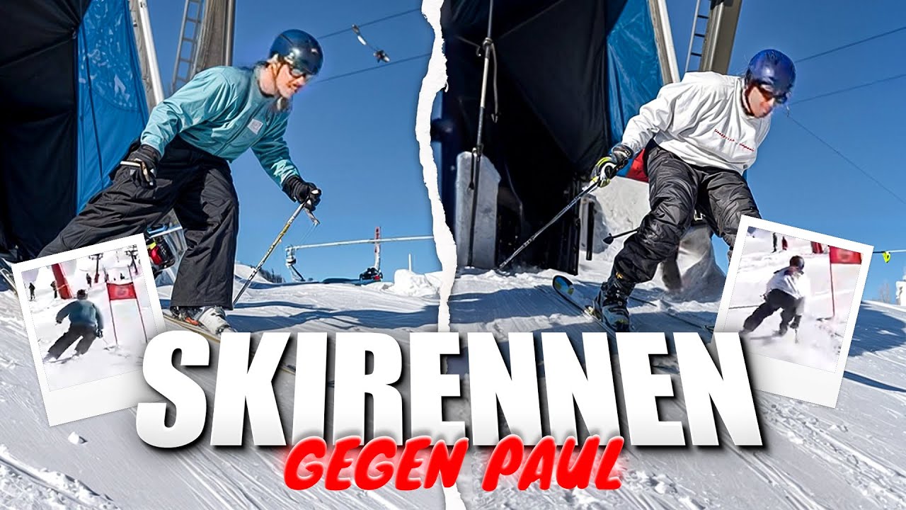Ich fahre ein echtes SKIRENNEN gegen PAUL FREGE (um 100&euro;)