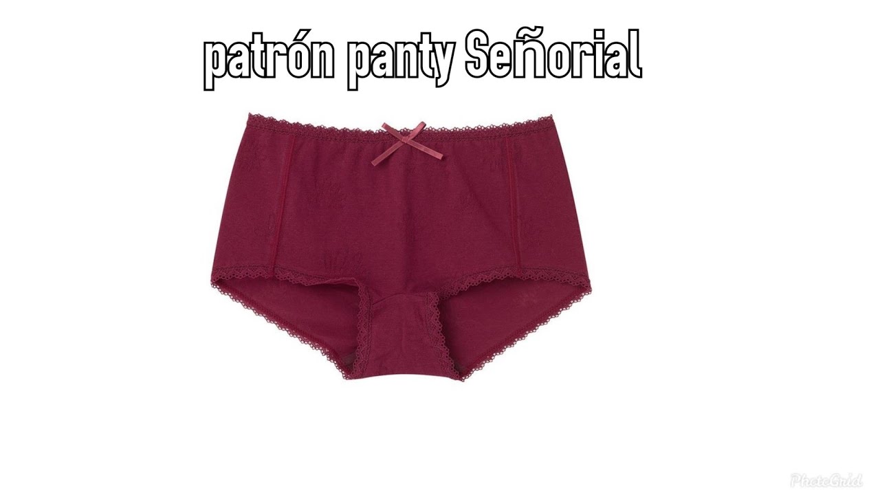 Panty dama por tallas patrón básico talla XS/6