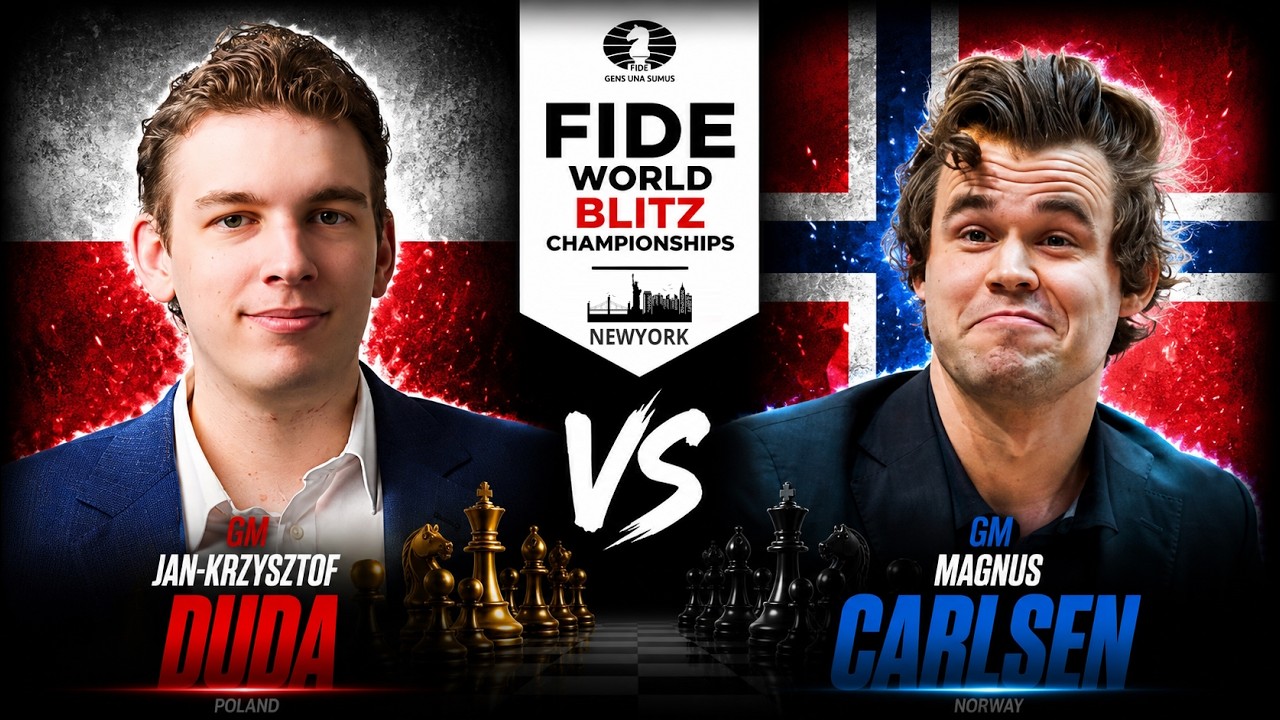 GM Jan-Krzysztof Duda vs GM Magnus Carlsen | World Blitz Championships