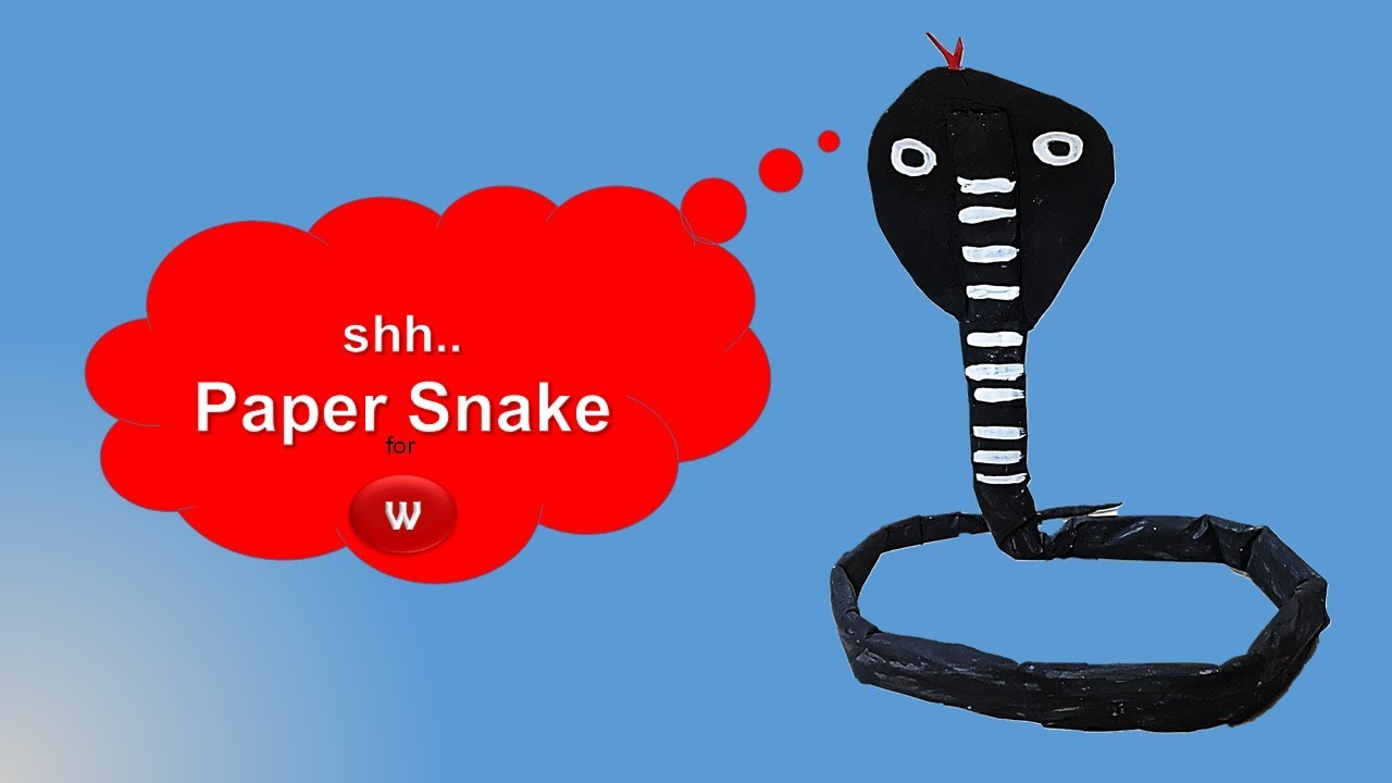 How to make Snake with Paper | Paper Snake | Kaise Banate Hain | Shivratri Paper Craft | W Duniya