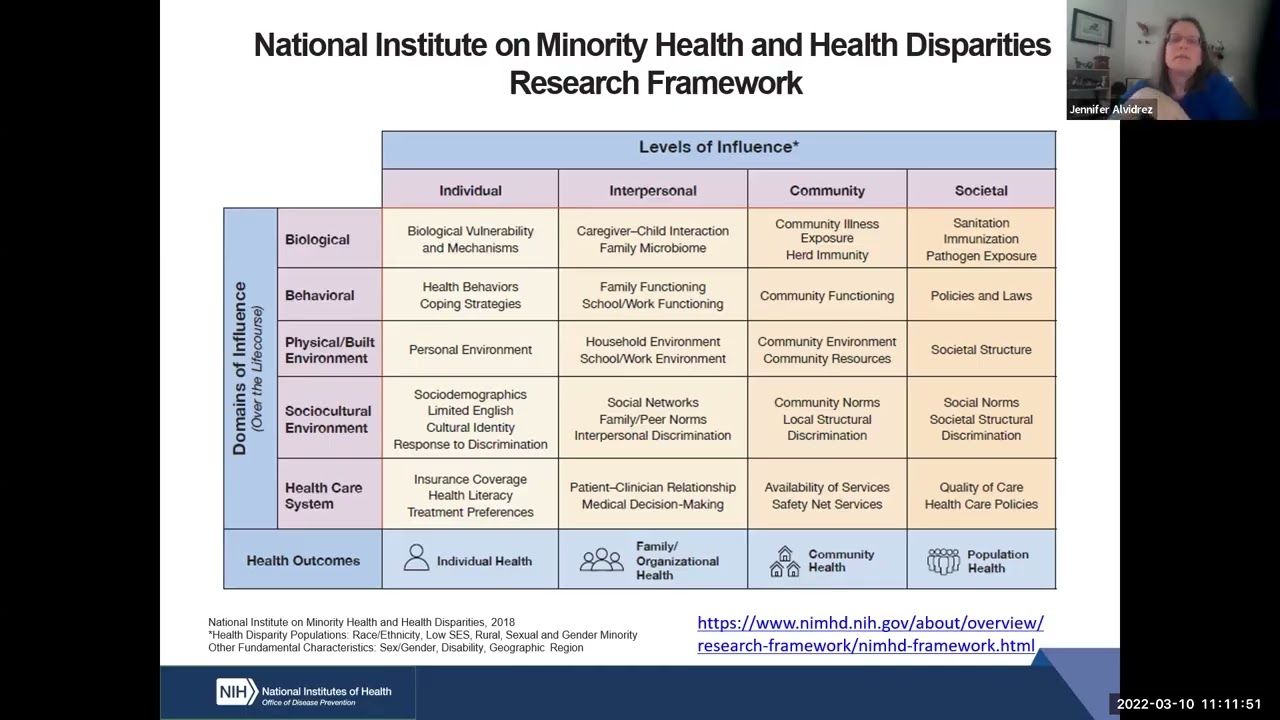 NIMHD Minority Health and Health Disparities Research Framework