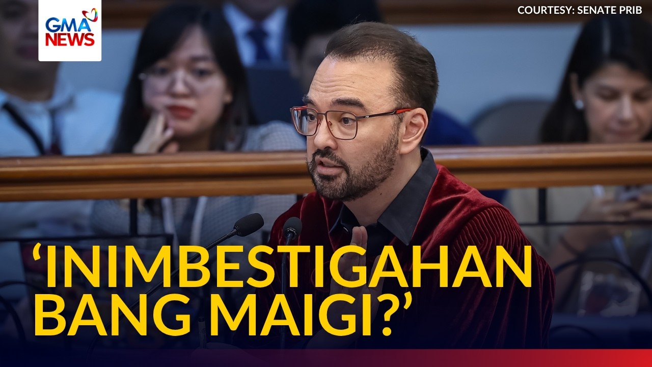 Сенатор Алан Питер Кайетано ставит под сомнение масштаб расследования NBI и юрисдикцию | GMA News