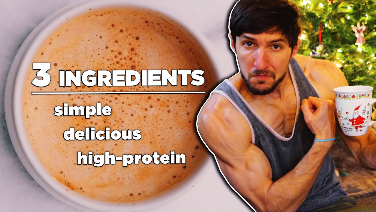 High Protein Hot Chocolate! ☕️  Healthy + delicious holiday recipe.
