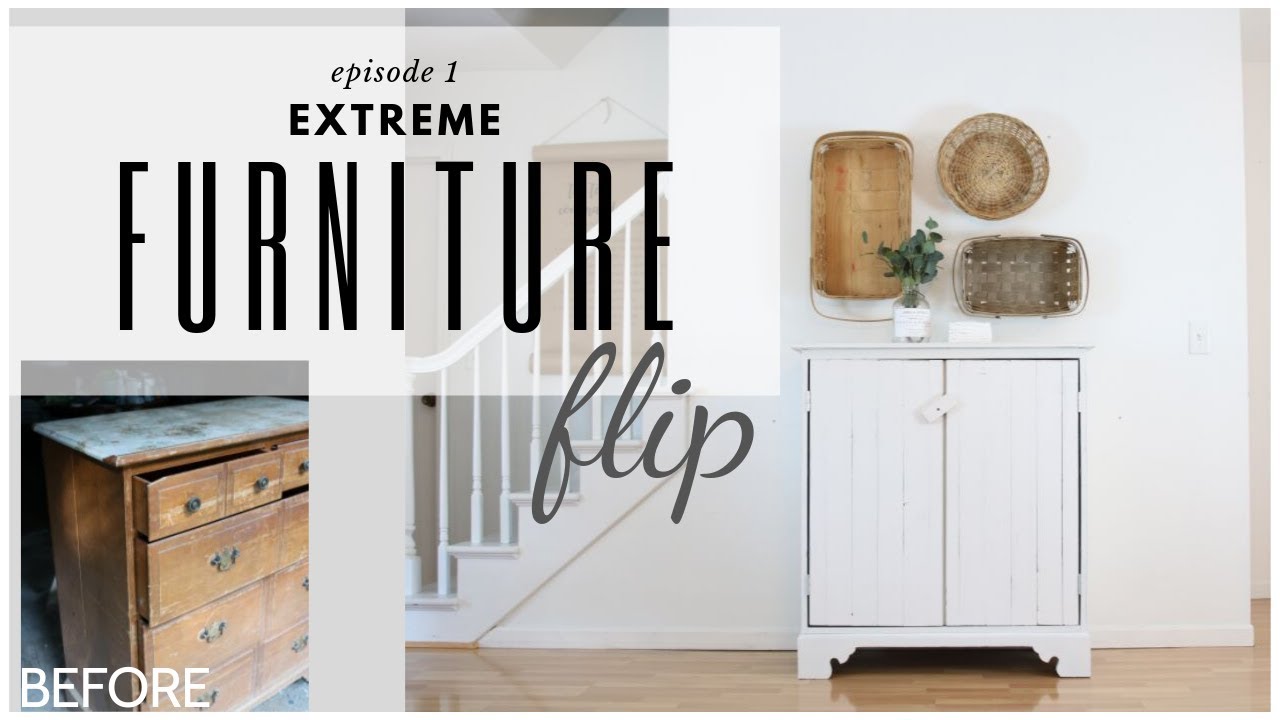 Cabinet Makeover ~ Chest of Drawers Repurpose ~ Furniture Flip ~ DIY Vintage Cabinet