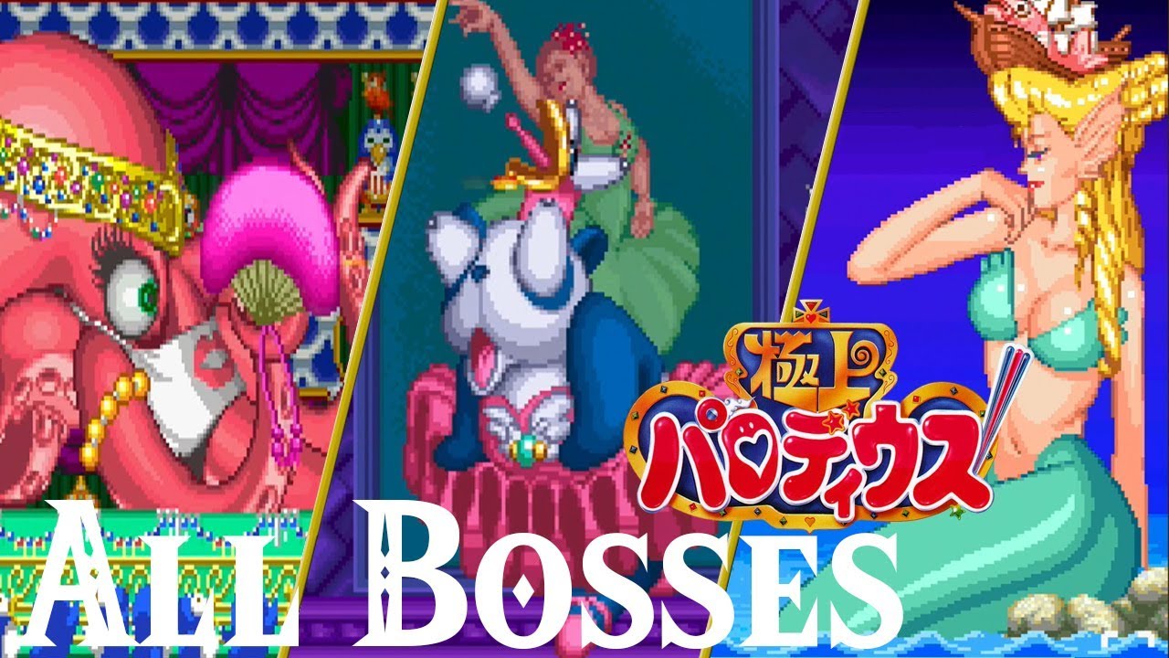 Gokujou Parodius (Super Famicom) // All Bosses