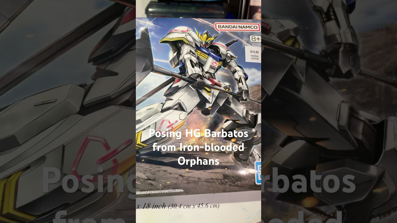 Posing HG Barbatos from Mobile suit Gundam Iron-Blooded Orphans! #anime #gundambarbatos