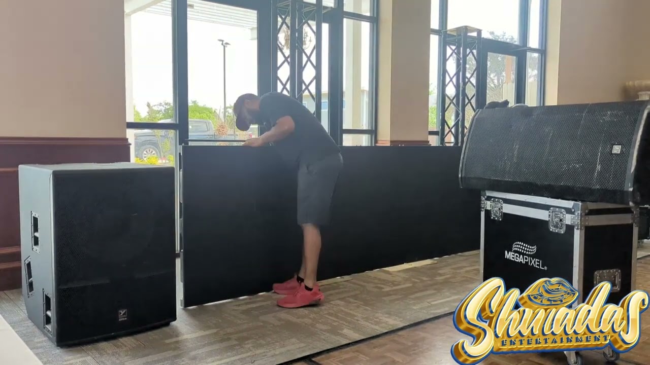 Giant Wall Led/ Yorkville Es21p/ EV Etx35p/ Boda en Capital Venue, Austin tx#boda #eventos
