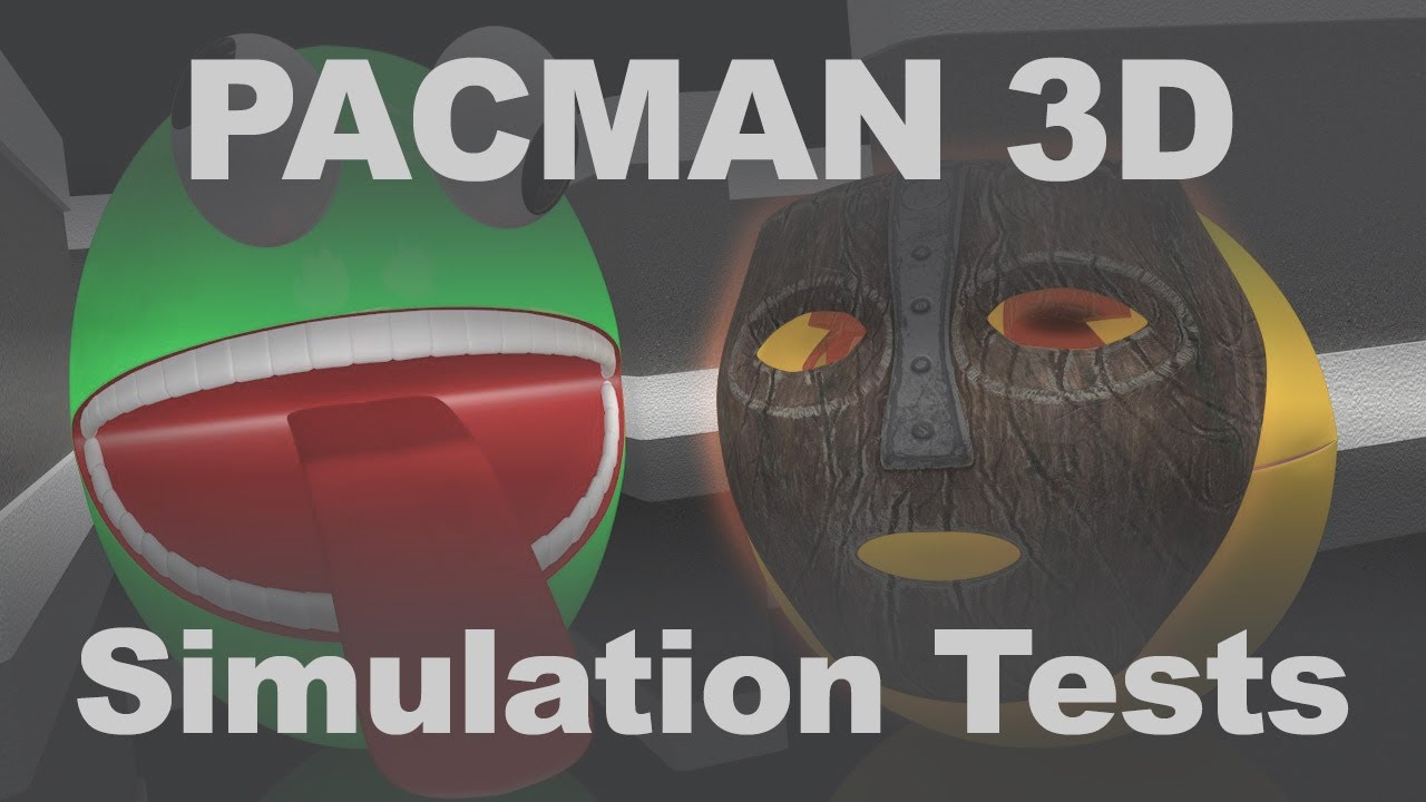 PACMAN 3D – Mask-Based Character Transformation Simulation | Cinema 4D